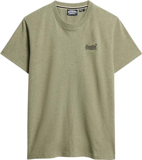 Superdry Vintage Logo EMB TEE Mand Ash Olive Marl Kortærmede T-shirts Str M - Denim hos Magasin