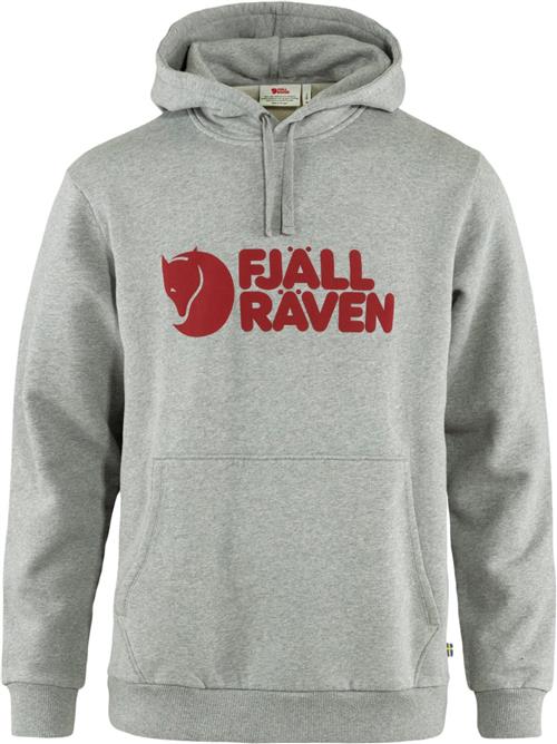 Fjällräven Fjällräven Logo Hoodie M Mand Grå Hoodies Str S - Bomuld hos Magasin