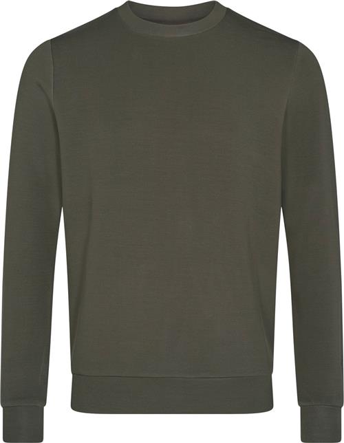 Mos Mosh Gallery Abel Crew Neck Sweat Mand Dk Army Green Sweatshirts Str XL - Viskose hos Magasin