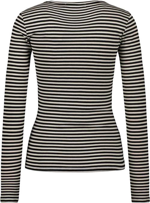 Se Sofie Schnoor Tshirt Long Sleeve Kvinde Black Striped Langærmede T-shirts Str L - hos Magasin ved Magasin