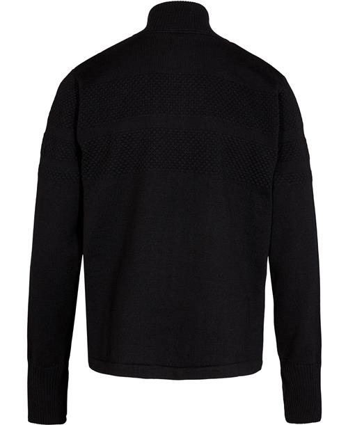 Mads Nørgaard - Copenhagen Wool Klemens Zip Knit Mand Sort Cardigans Str S - Uld hos Magasin