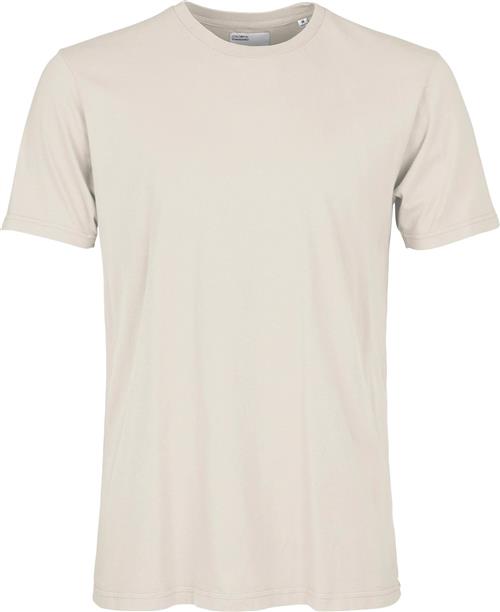 Colorful Standard Classic Organic Tee Mand Ivory White Kortærmede T-shirts Str L - Bomuld hos Magasin