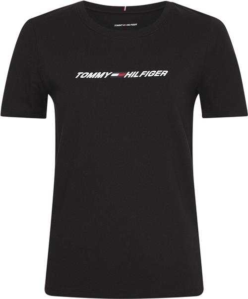 Se Tommy Hilfiger Sport Regular Tshirt Kvinde Bds Sneakers Str XS - hos Magasin ved Magasin