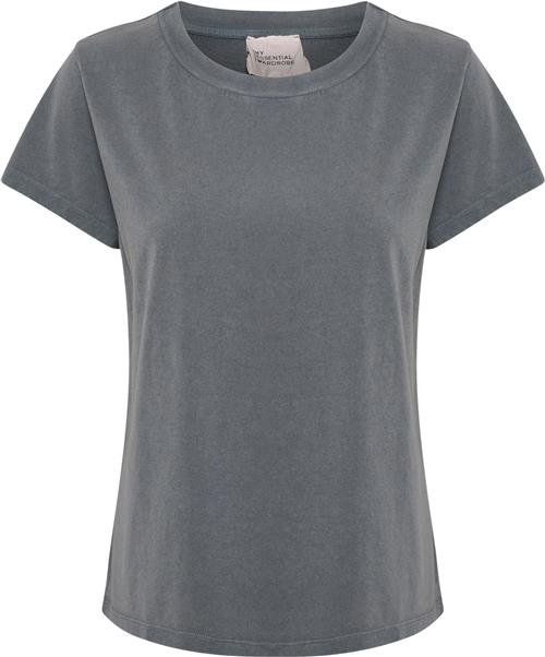 My Essential Wardrobe Hannemw Tee Kvinde Silent Grey Kortærmede T-shirts Str L - hos Magasin