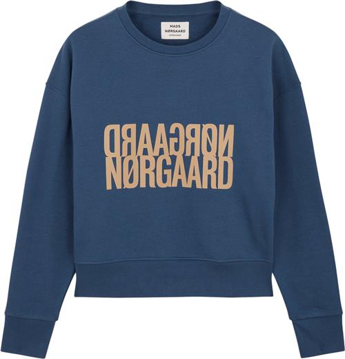 Mads Nørgaard - Copenhagen Organic Sweat Tilvina Sweatshirt Kvinde Blå Sweatshirts Str S - hos Magasin