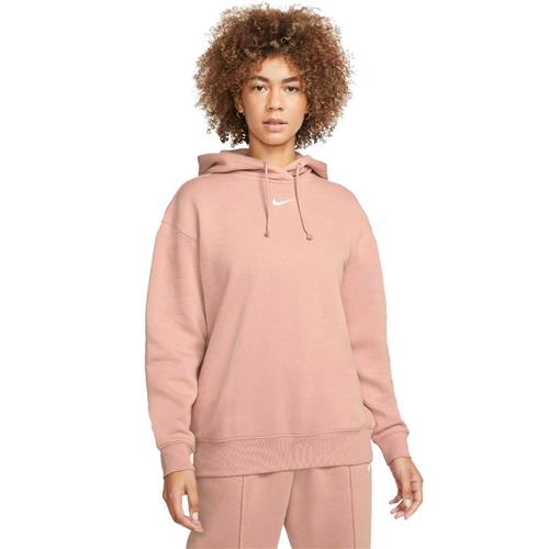 Se Nike Sportswear Essential Fleece Hoodie Kvinde Pink Hættetrøjer Str S - Bomuld hos Magasin ved Magasin