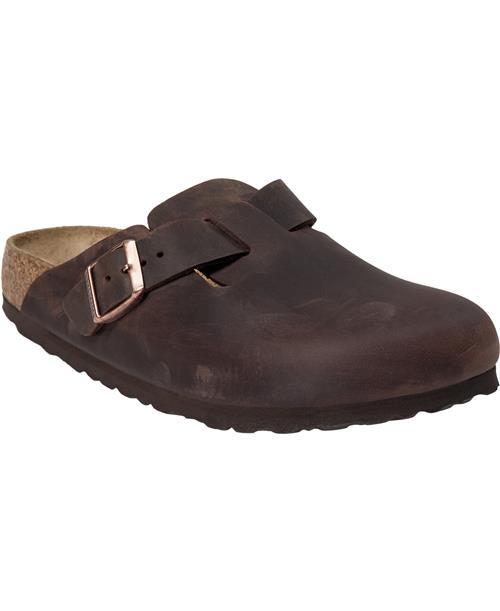 Se Birkenstock Boston Leoi Habana Kvinde Habana Flade Sandaler Str 39 - hos Magasin ved Magasin