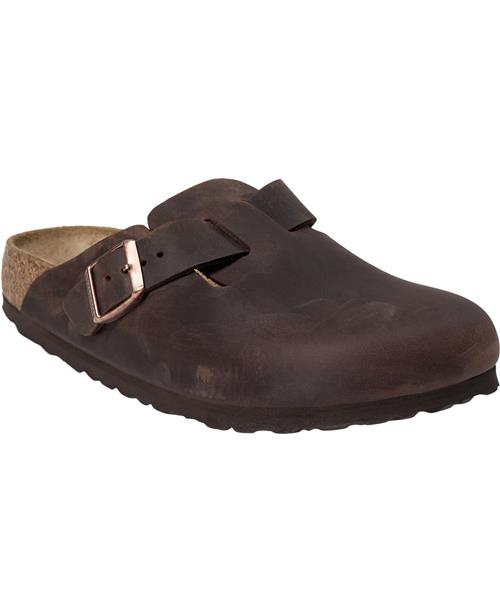 Birkenstock Boston Leoi Habana Kvinde Habana Flade Sandaler Str 37 - hos Magasin