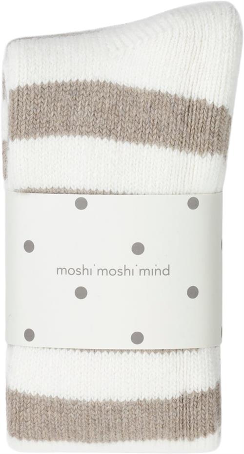 Moshi Moshi Mind Polar Socks Stripe Ankelstrømper Str 36/38 - Uld hos Magasin