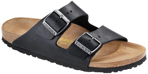 Birkenstock Arizona FL Kvinde Sort Flade Sandaler Str 41 - hos Magasin