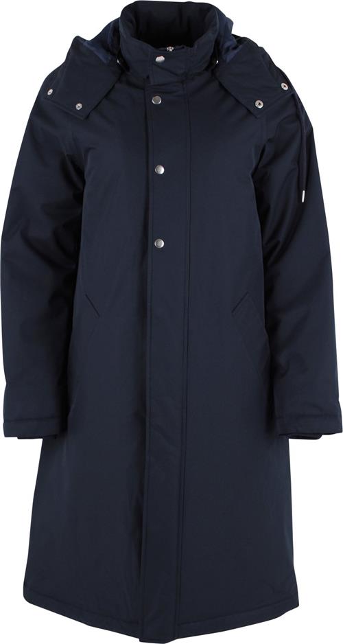 Danefæ Danemargrethe Winter Coat Kvinde Dark Navy Overgangsjakker Str L - Polyester hos Magasin