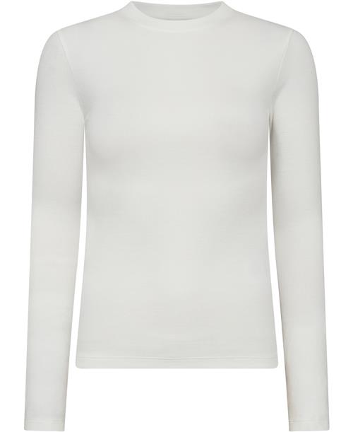 Blanche Laguna Tshirt LSL Kvinde White Langærmede T-shirts Str S - hos Magasin