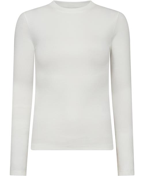 Se Blanche Laguna Tshirt LSL Kvinde White Langærmede T-shirts Str M - hos Magasin ved Magasin