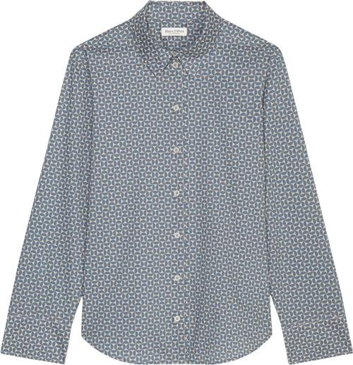 Marc O’Polo Blouse, Casual fit, Ashape, Longsl Kvinde Multi Langærmede Skjorter Str 40 - hos Magasin