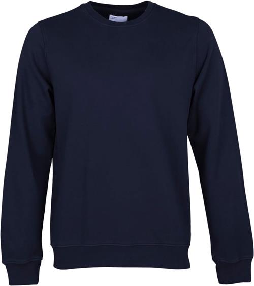 Colorful Standard Classic Organic Crew Mand Navy Blue Sweatshirts Str S - Bomuld hos Magasin