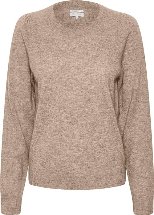 Se Part Two Evinapw PU 100% Cashmere Kvinde Light Camel Melange Sweaters Relaxed Fit Str S Cashmere - hos Magasin ved Magasin