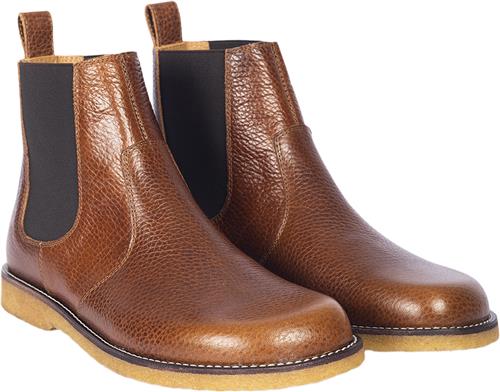 ANGULUS Chelsea Støvle med Kontraststikning Kvinde 2509/002 Medium Brown Chelsea Boots Str 37,5 - hos Magasin