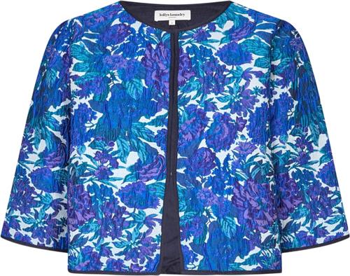 Lollys Laundry Trinell Short Jacket 3/4 Kvinde Flower Print Overgangsjakker Str S - hos Magasin