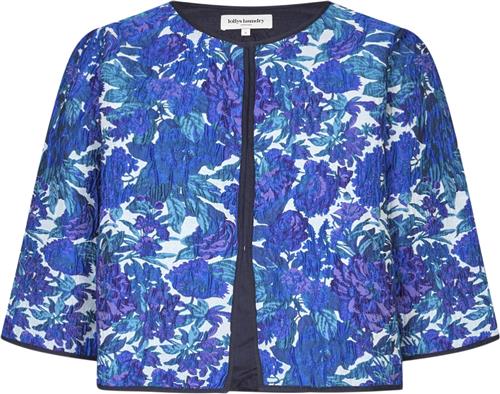 Lollys Laundry Trinell Short Jacket 3/4 Kvinde Flower Print Overgangsjakker Str M - hos Magasin