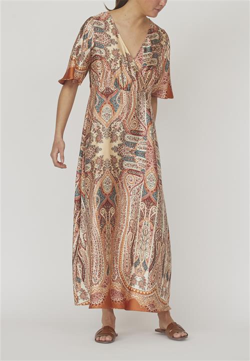 Love&Divine Love11342 Kvinde Burned Paisley Maxi Kjoler Str XS - hos Magasin