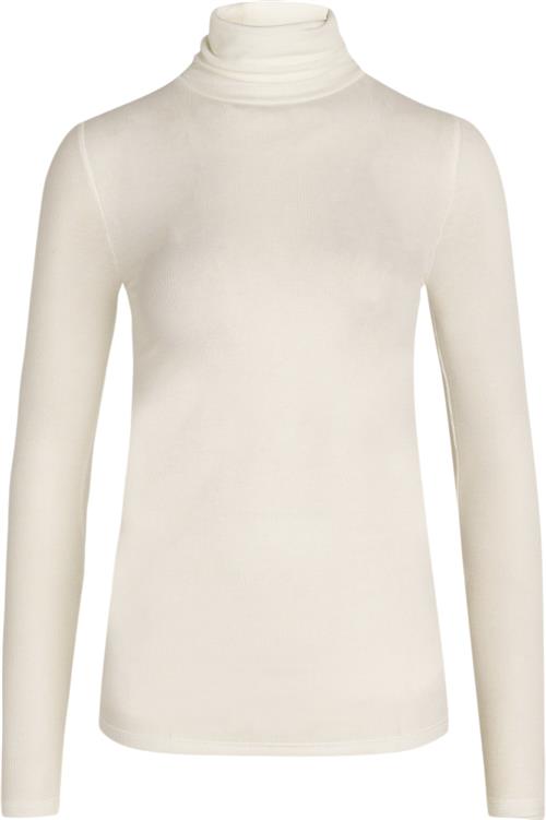 Se Bruuns Bazaar Angelabb Roll Neck Kvinde Snow White Rullekraver Slim Fit Str XS - Uld hos Magasin ved Magasin