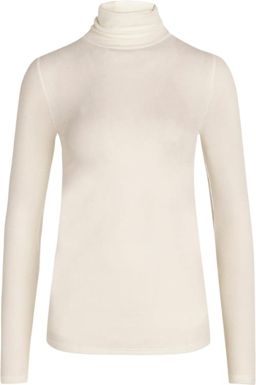 Bruuns Bazaar Angelabb Roll Neck Kvinde Snow White Rullekraver Str XS - Uld hos Magasin