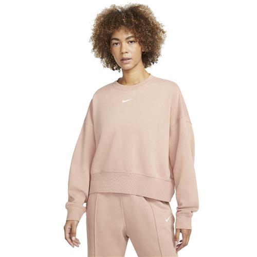 Se Nike Sportswear Essential Fleece Crew Sweatshirt Kvinde Pink Sweatshirts Str M - Bomuld hos Magasin ved Magasin