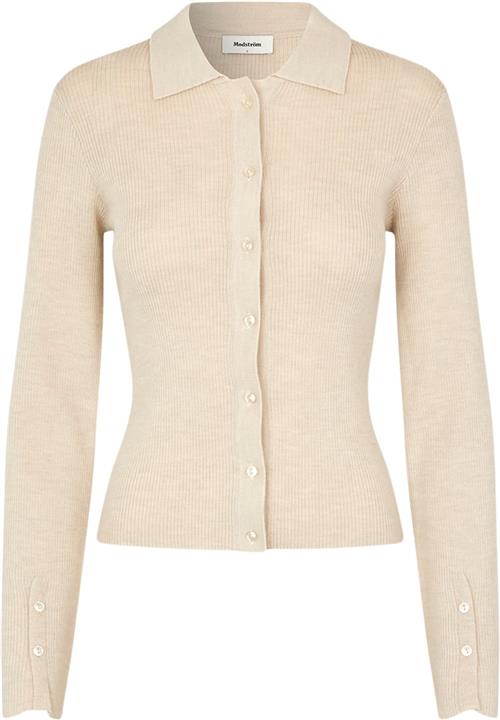 Modström Hirokimd Cardigan Kvinde Summer Sand Sweaters Str XS - Uld hos Magasin