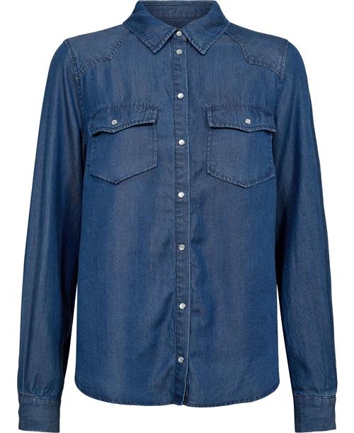 Magasin du Nord Collection Magasin Doreen 1S Kvinde Denim Blue Denimskjorter Str XS