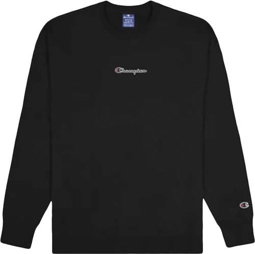 Champion Crewneck Sweatshirt Mand Black Sweatshirts Str L - Bomuld hos Magasin