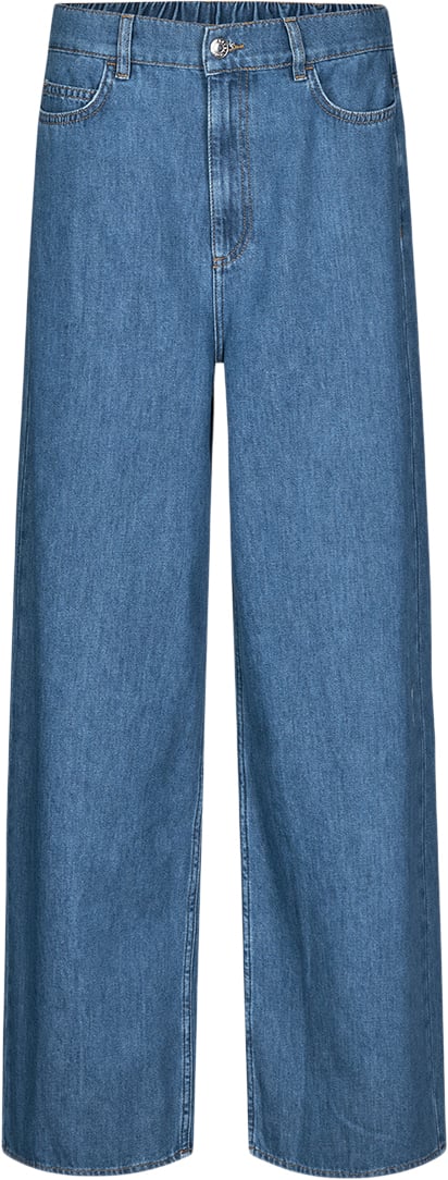 Modström Kenamd Jeans Kvinde Medium Blue Wide Jeans Str XS - hos Magasin