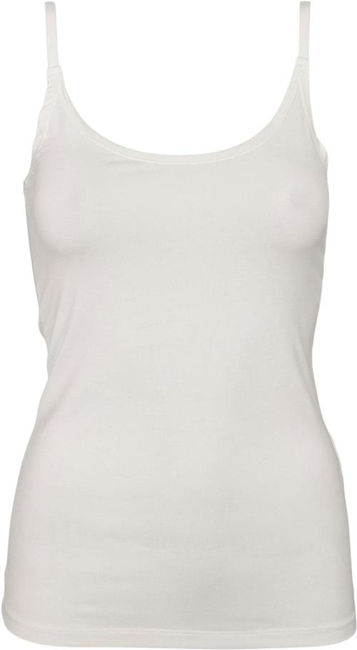 esmé studios Espenelope Singlet Top Kvinde White Tanktoppe Str L - hos Magasin