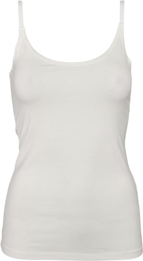 esmé studios Espenelope Singlet Top Kvinde White Tanktoppe Str XL - hos Magasin