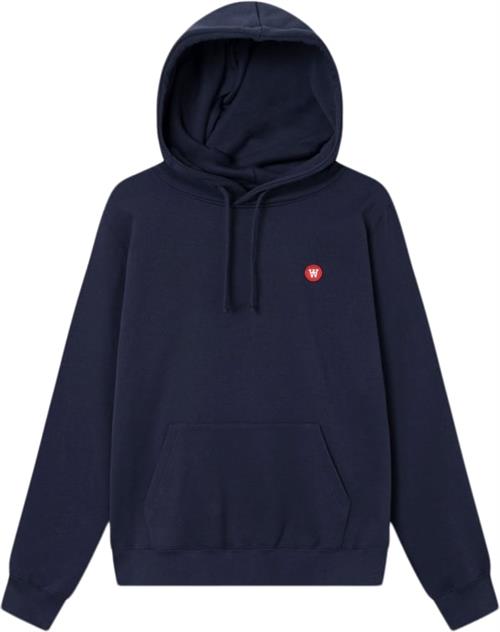 Se Wood Wood Ash Hoodie Mand Navy Hoodies Str L - Bomuld hos Magasin ved Magasin