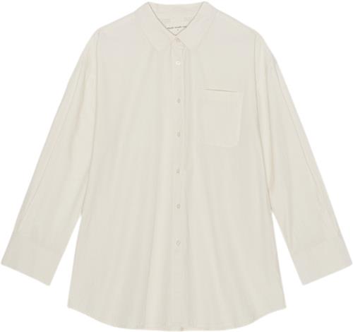 Moshi Moshi Mind Avalon Shirt Poplin Kvinde Natural Langærmede Skjorter Str S - hos Magasin