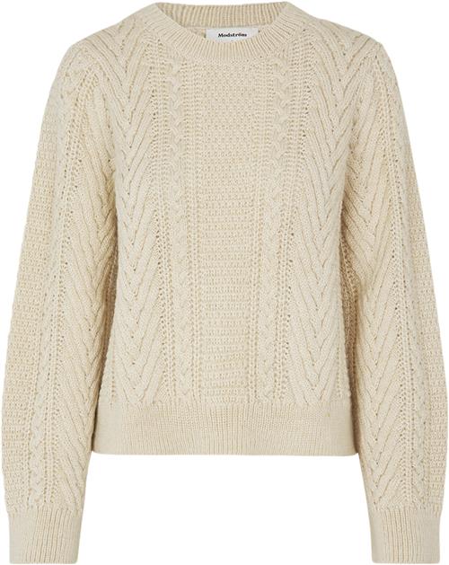 Se Modström Grannonmd Oneck Kvinde Vanilla Ice Sweaters Str L - Uld hos Magasin ved Magasin