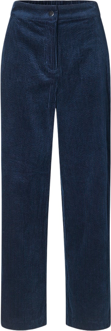 Modström Fikamd Pants Kvinde Navy Sky Bukser Med Lige Ben Str L - hos Magasin