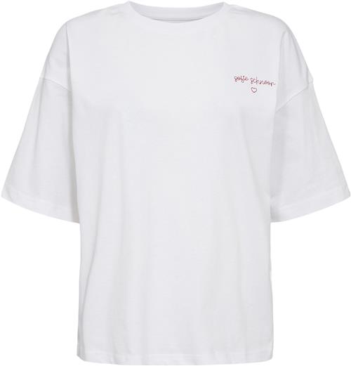 Se Sofie Schnoor Tshirt Kvinde Brilliant White Kortærmede T-shirts Str L - hos Magasin ved Magasin