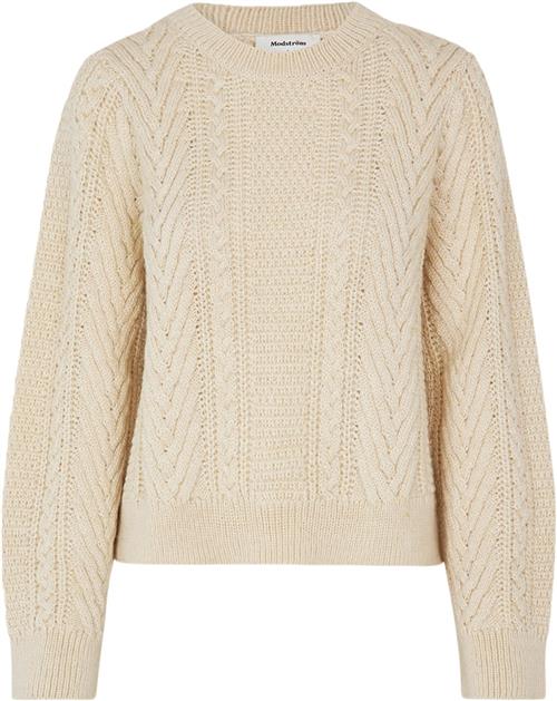 Se Modström Grannonmd Oneck Kvinde Vanilla Ice Sweaters Str XL - Uld hos Magasin ved Magasin