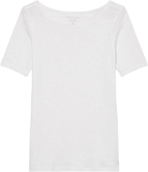 Marc O’Polo Tshirt, Short-sleeve, Boat-neck Kvinde White Kortærmede T-shirts Str L - hos Magasin