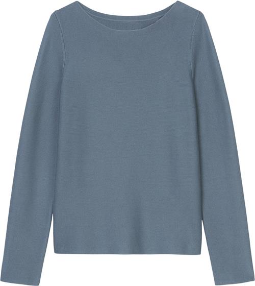 Marc O’Polo Pullover, Longsleeve, Roundneck Kvinde Hazy Blue Sweaters Str M - hos Magasin