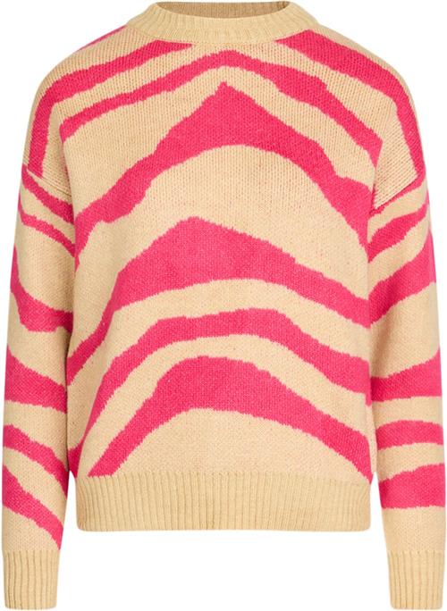 SisterS Point Maupu Kvinde Sand/pink Sweaters Str M - hos Magasin