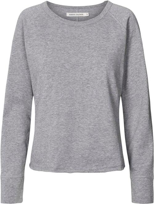 Se Rabens Saloner Light Stretch Long Sleeve top Nemi Kvinde Grå Langærmede T-shirts Str XS - Bomuld hos Magasin ved Magasin