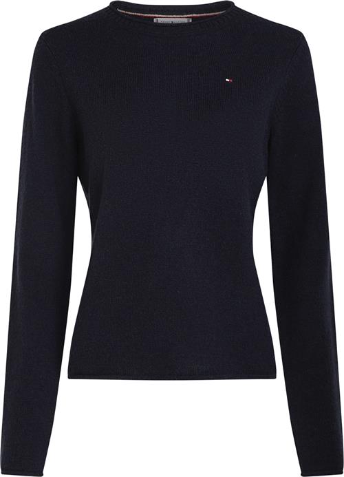 Tommy Hilfiger Soft Wool CNK Sweater Kvinde Desert Sky Sweaters Str S - hos Magasin