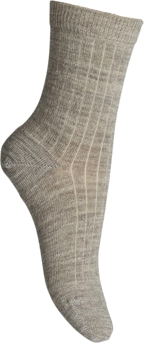 mp Denmark Ankle Wool RIB Ankelstrømper Str 40/42 - Uld hos Magasin