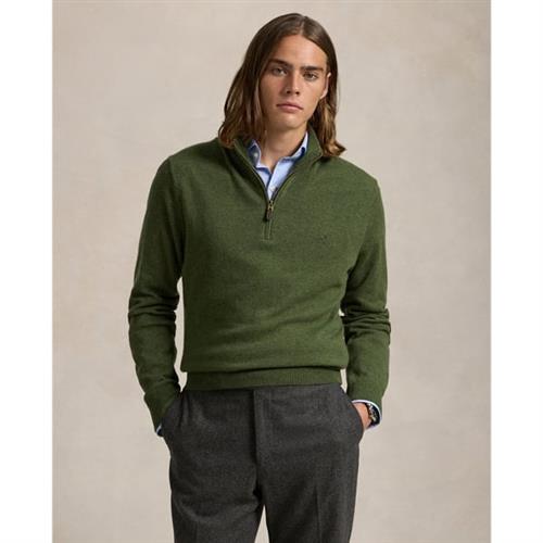 Se Polo Ralph Lauren 2/27 Merino Rwsls HZ PP Mand Classic Olive Heather Turtlenecks Str L Merino - hos Magasin ved Magasin