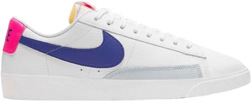 Nike Wmns Nike Blazer LOW Kvinde White/concord-hyper Pink-pure Sneakers Str 41 - Læder hos Magasin