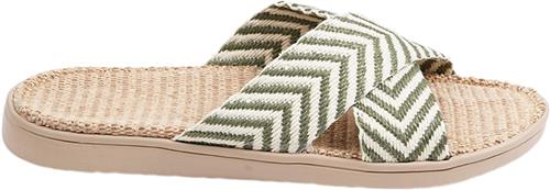 Lovelies Formentera Sandal - Jute Sole & Natural Bast Straps Kvinde Four Leaf Clover Flade Sandaler Str 40 - hos Magasin