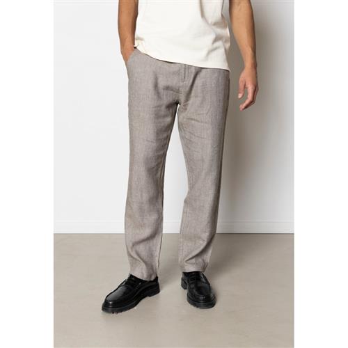 Clean Cut Copenhagen Tokyo Roman Linen Pants Mand Khaki Melange Casual Bukser Str L / Regular - hos Magasin