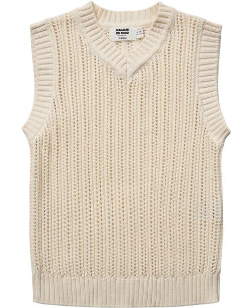 BAKITO by Magasin Du Nord Collection BAKITO by Magasin Knitted Vest Kids Str 2 Beige Veste Bomuld